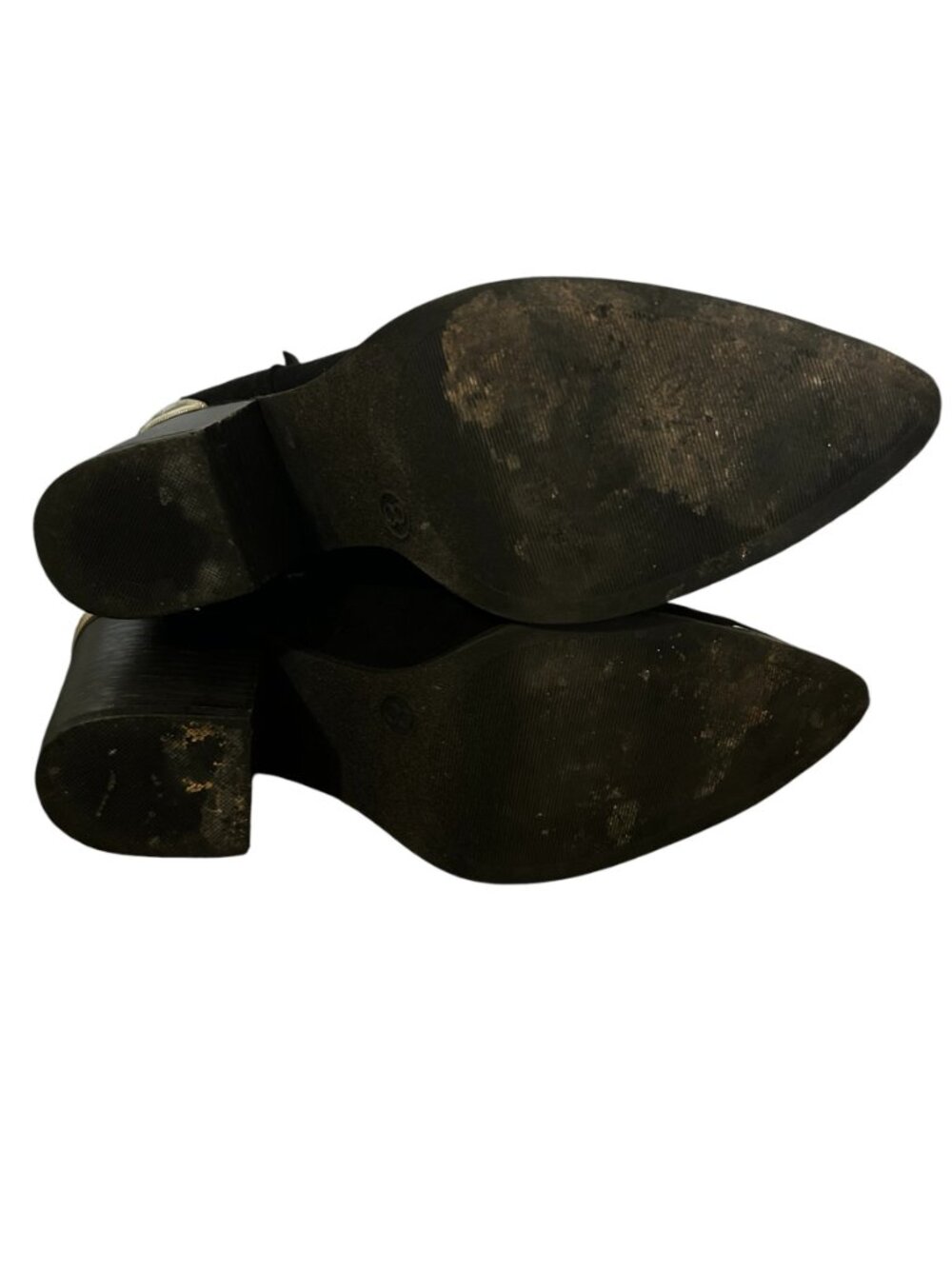 Mossimo Supply Co. Black Ankle Booties with Silver Toe Accent - Picture 3 of 11